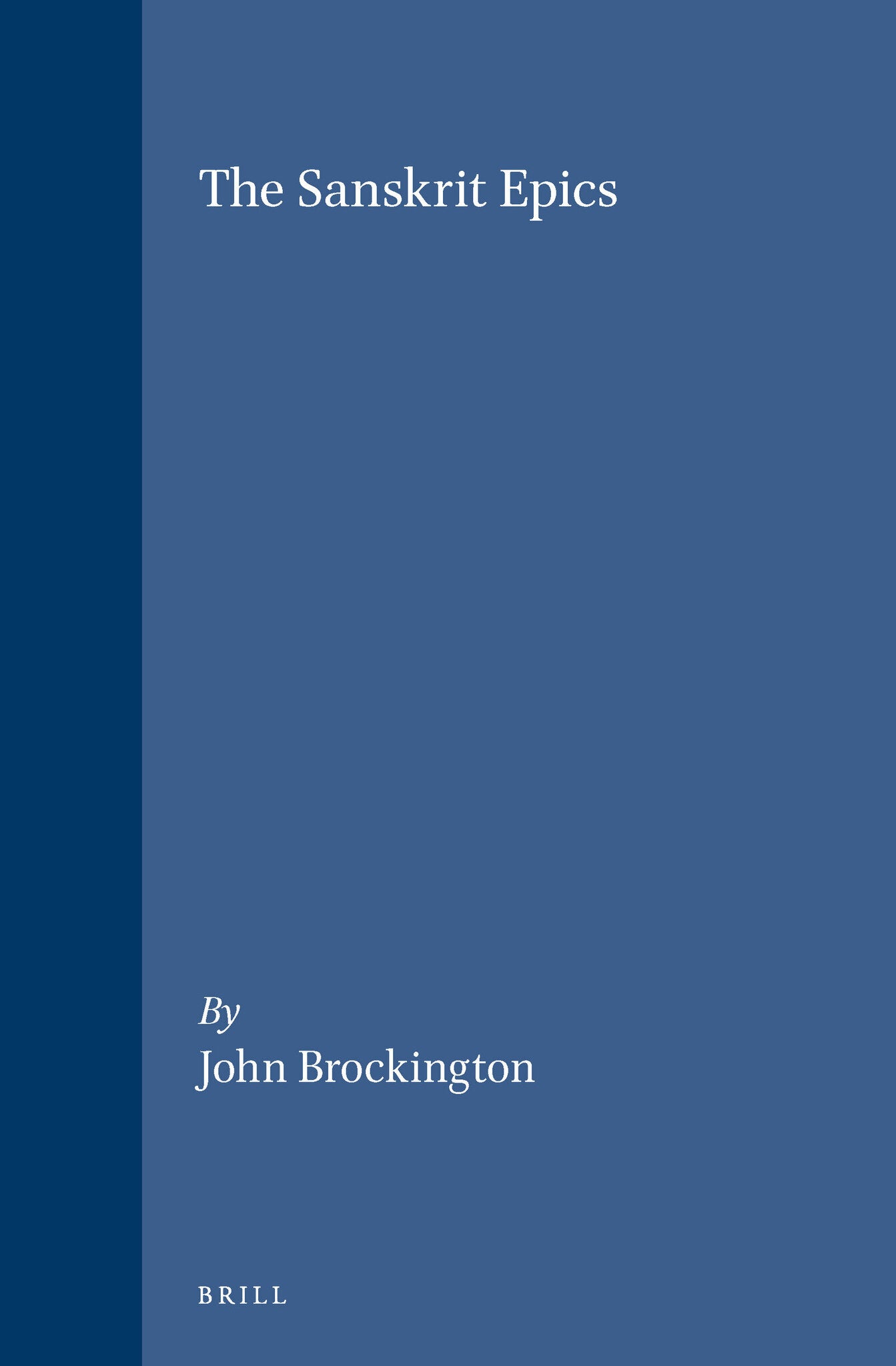 Cover image for The Sanskrit Epics ISBN 9789004102606